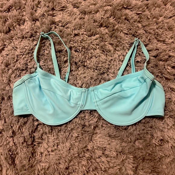 Teal Underwire Bikini Top - Picture 1 of 2
